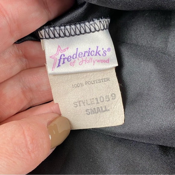 Vintage Frederick’s of Hollywood High Neck Lace Gothic Top EUC - Picture 13 of 13